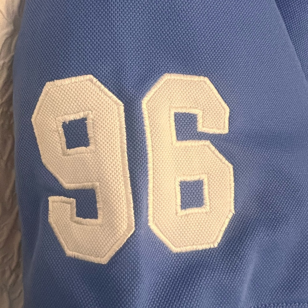 Under Armour Blue Polo Shirt with White Number
